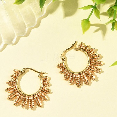 304 Stainless Steel Hoop Earrings EJEW-MZ00753-1