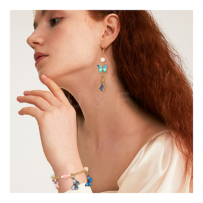 Printed Alloy Enamel Pendants PALLOY-PH0013-29-1