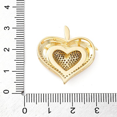 Brass Micro Pave Cubic Zirconia Pendants KK-S510-32G-01-1