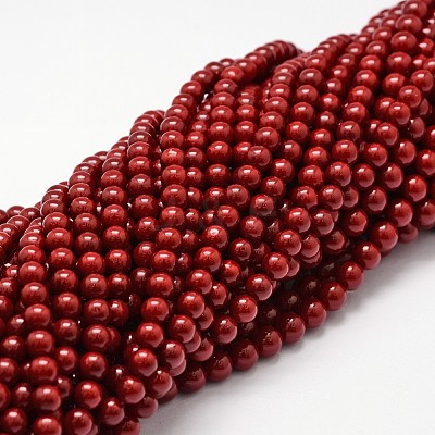 Shell Pearl Beads Strands LS-BSHE-L026-01-4mm-1