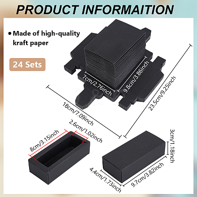 Foldable Paper Gift Packaging Drawer Boxes CON-WH0816-008C-1