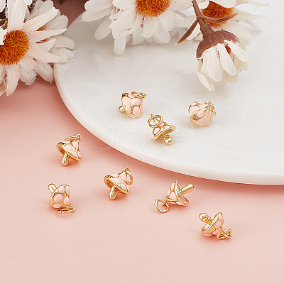 12Pcs Brass Enamel Charms KK-ME0002-91-1