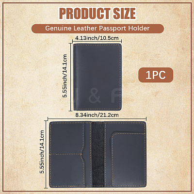 Cowhide Passport Protector Covers OFST-WH20007-024D-1