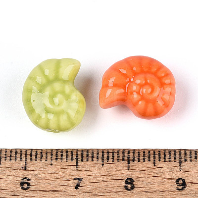 Glazed Porcelain Beads PORC-I028-02A-01-1