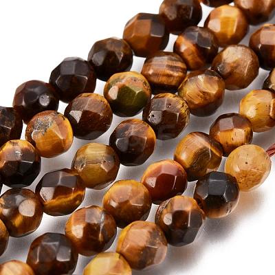 Natural Tiger Eye Beads Strands G-F260-02-4mm-1