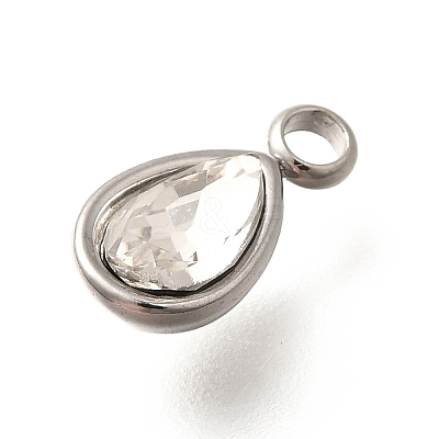 304 Stainless Steel Pendants STAS-Q346-04P-04-1
