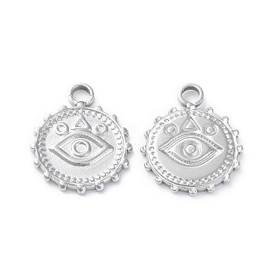 Tarnish Resistant 304 Stainless Steel Pendant Cabochon Settings STAS-P324-36P-1
