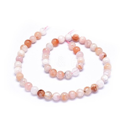 Natural Cherry Blossom Agate Beads Strands G-I249-B01-02-1