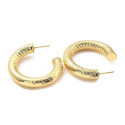 Rack Plating Brass Round Stud Earrings KK-C026-19B-G-1