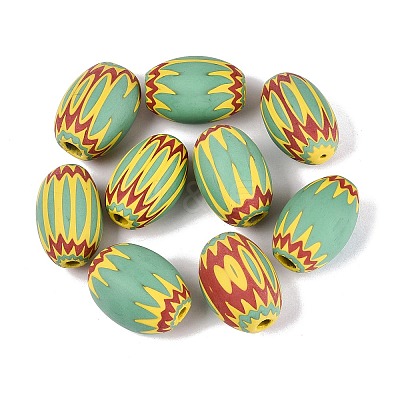 Handmade Millefiori Glass Barrel Beads LS-LA-N002-32D-1