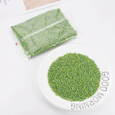 Opaque Colours Two Tone Seed Glass Bugle Beads SEED-T006-02A-02-1