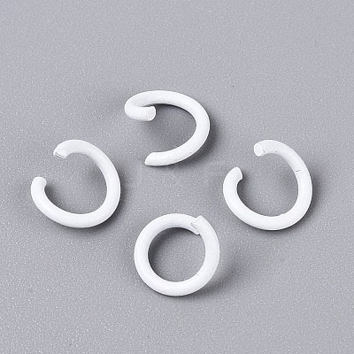 Spray Painted Iron Open Jump Rings IFIN-T017-04B-31-1