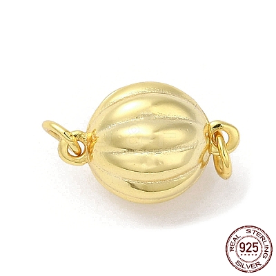 Rack Plating 925 Sterling Silver Magnetic Clasps STER-G038-13G-1