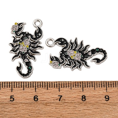 Alloy Enamel Pendants X1-FIND-H051-08P-1