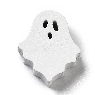 Halloween Spray Painted Wood Beads WOOD-C002-01-1