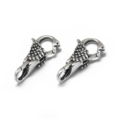Thailand 925 Sterling Silver Lobster Claw Clasps STER-L057-007AS-1