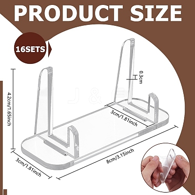 Acrylic Display Bases for Card Block ODIS-WH0106-13B-1