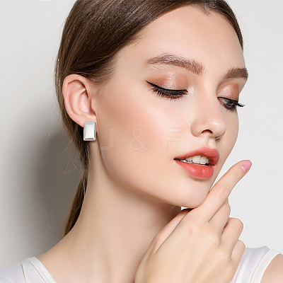 Real 14K Gold Plated 4 Pairs 4 Style Alloy Stud Earrings for Women EJEW-AN0004-24-1