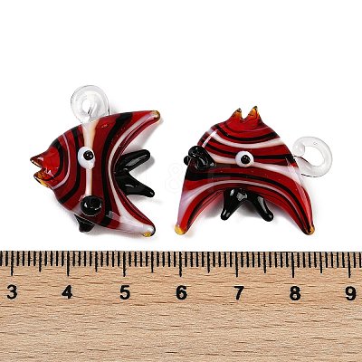 Handmade Lampwork Pendants LAMP-I027-05B-1