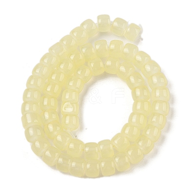 Baking Plating Glass Beads Strands GLAA-H036-01F-1