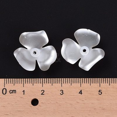 Flower Imitation Pearl Acrylic Bead Caps OACR-L004-7226-1