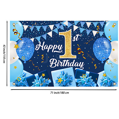 Polyester Hanging Banner Sign AJEW-WH0190-064-1