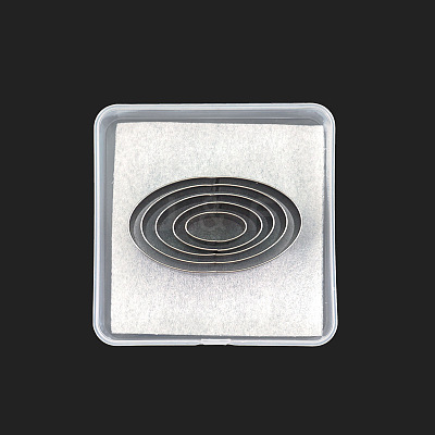 High Speed Steel Oval Shape Style One Hole Hollow Punch Cutter Set PURS-PW0003-107A-1