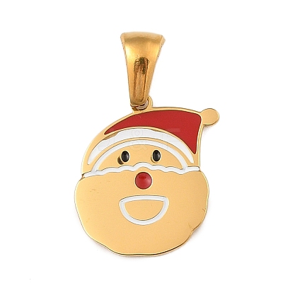 Christmas Theme 304 Stainless Steel Pendants STAS-R007-01D-G-1