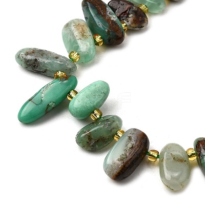 Natural Chrysoprase Beads Strands G-Z091-A04-1