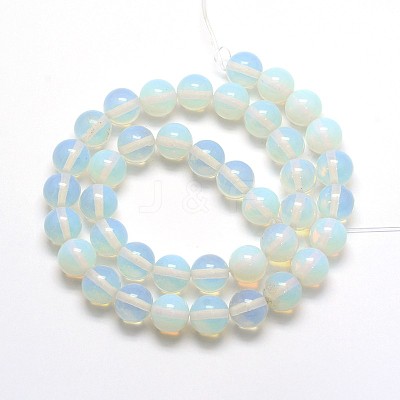 Opal Round Beads Strands G-O047-08-8mm-1