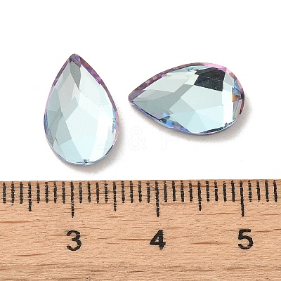 Glass Rhinestone Cabochons RGLA-P037-15A-D202-1