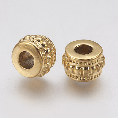 Ion Plating(IP) 304 Stainless Steel European Beads STAS-J022-041G-1