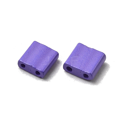 2-Hole Baking Paint Glass Seed Beads SEED-S023-17C-42-1