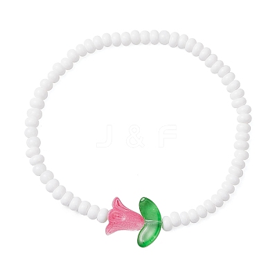 Glass Seed Beads Stretch Bracelets for Women BJEW-MZ00200-03-1