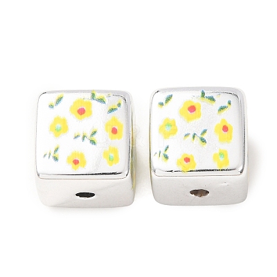 Printed Plating Acrylic Beads AC-CBA655C-17H-1