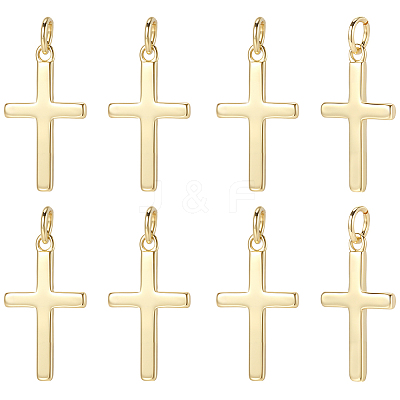 12Pcs Brass Pendants KK-BBC0024-56G-1