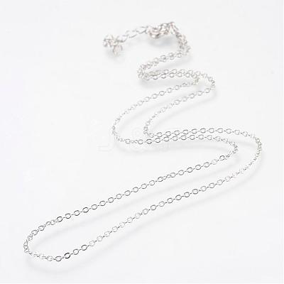 Iron Cable Chains Necklace Making MAK-R016-45cm-P-1