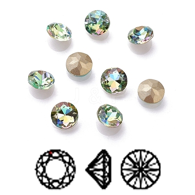 K9 Glass Rhinestone Cabochons GLAA-D001-04B-1