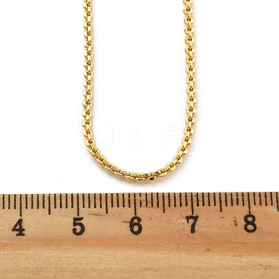 Brass Rolo Chains Necklaces for Women NJEW-D302-22G-1