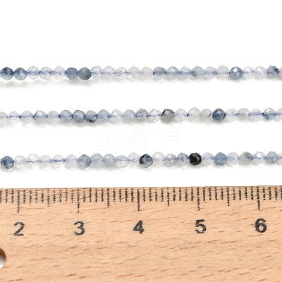 Natura Blue Rutilated Quartz Beads Strands GG-CBA3921-A05-2mm-1