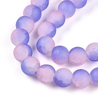 Crackle Glass Beads X1-GLAA-N009-10mm-08-1