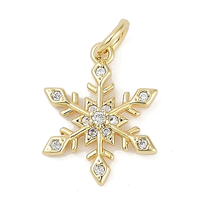 Rack Plating Brass Micro Pave Cubic Zirconia Pendants KK-H509-12G-03-1
