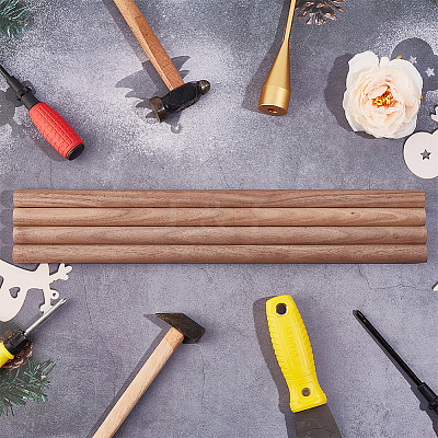 Round Walnut Wooden Sticks WOOD-WH0034-27B-1