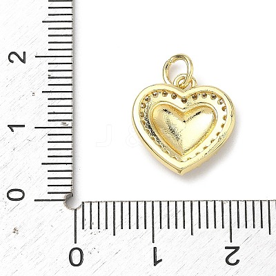 Brass Micro Pave Clear Cubic Zirconia Pendants KK-H255-08G-01-1