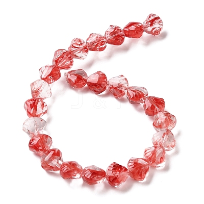 Inner Flower Handmade Lampwork Beads Strands LA-CBA3F7A-02L-1