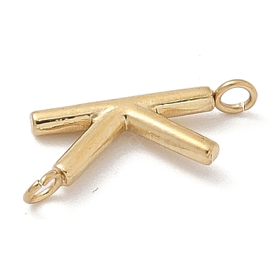 304 Stainless Steel Letter Connector Charms STAS-M108-01G-11-1