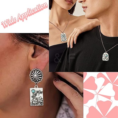 24Pcs 12 Styles Resin Imitation Turquoise Pendants FIND-CJ0003-52-1