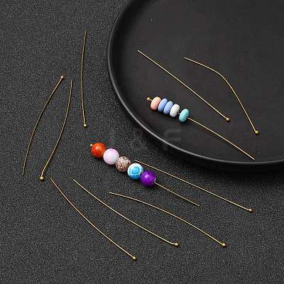 Brass Ball Head Pins LS-RP0.7x70mm-AB-1