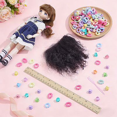 2Pcs Wool Doll Wig Hair DIY-NB0016-02B-1