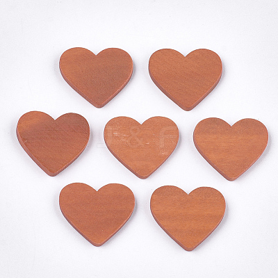 Painted Wood Cabochons WOOD-T021-04I-1